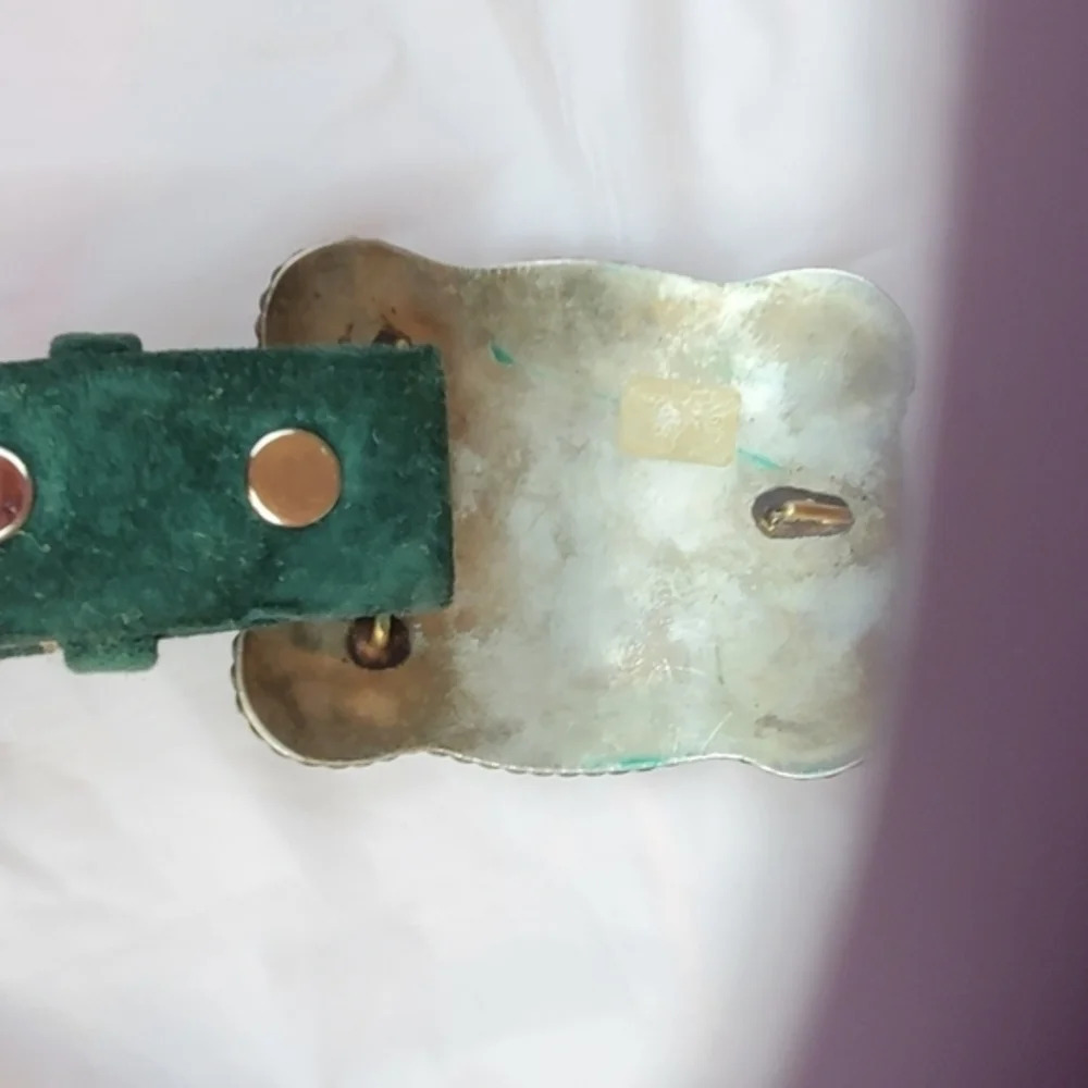 Vintage  Western jeweled‎ buckle belt S/ M - Picture 6 of 10